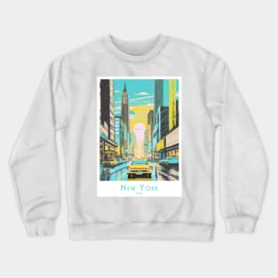 Vintage New York Sunset Crewneck Sweatshirt